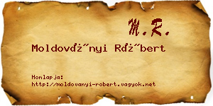 Moldoványi Róbert névjegykártya