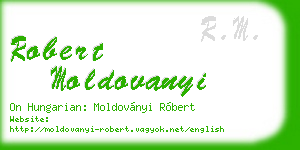 robert moldovanyi business card