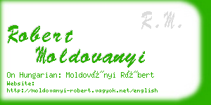 robert moldovanyi business card